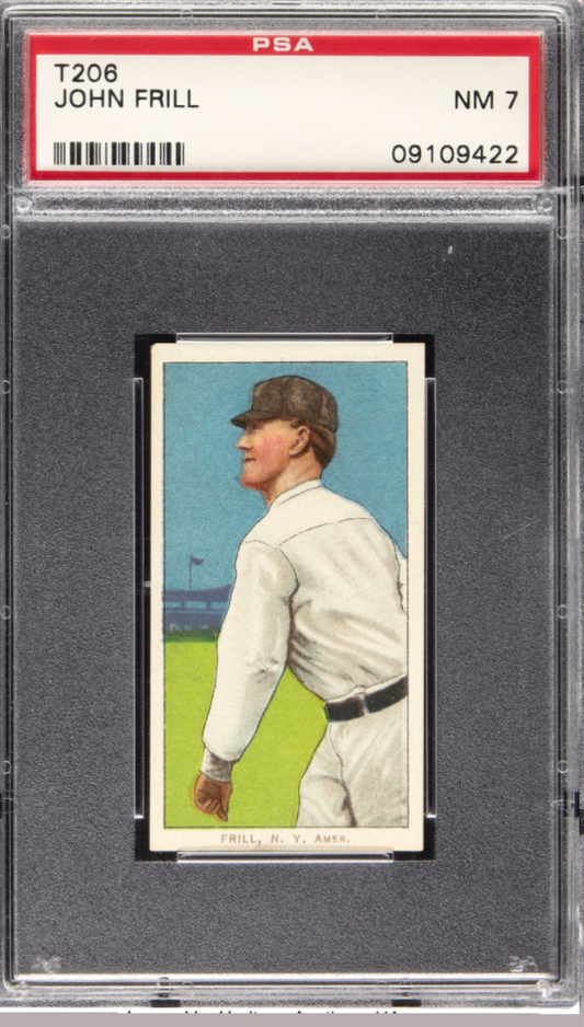 1909-11 T206 Sweet Caporal 350-460/42OP John Frill PSA NM 7