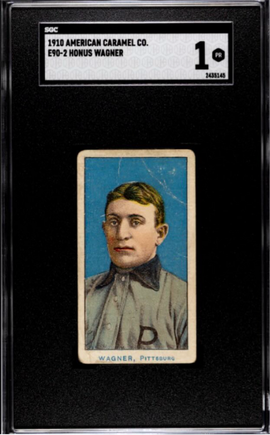 1910 AMERICAN CARAMEL CO.
E90-2 HONUS WAGNER SGC 1