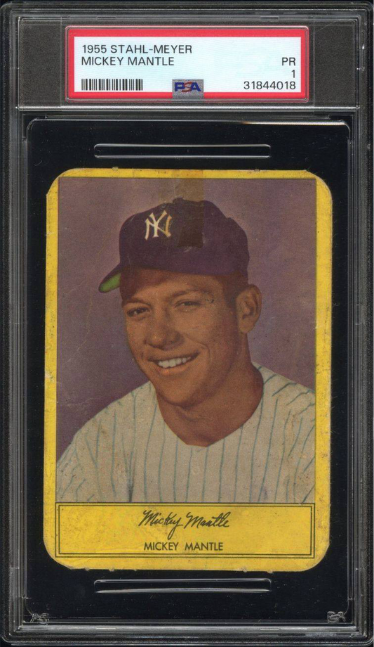 1955 STAHL-MEYER
MICKEY MANTLE PSA 1