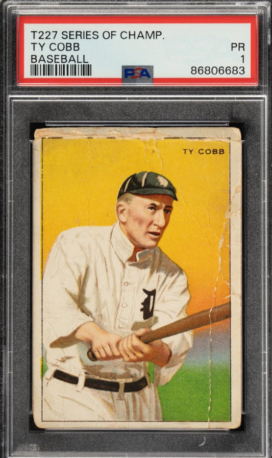 1912 T227 Honest Long Cut Series of Champions Ty Cobb PSA 1