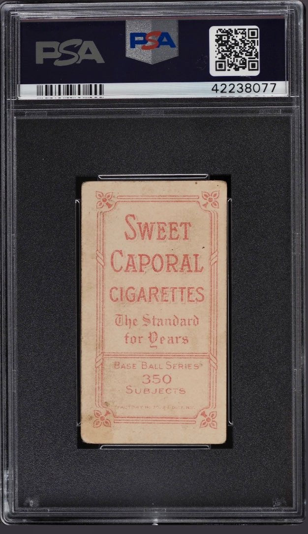 1909-11 T206 SWEET CAPORAL 350/30 TY COBB BAT OFF SHOULDER PSA 3